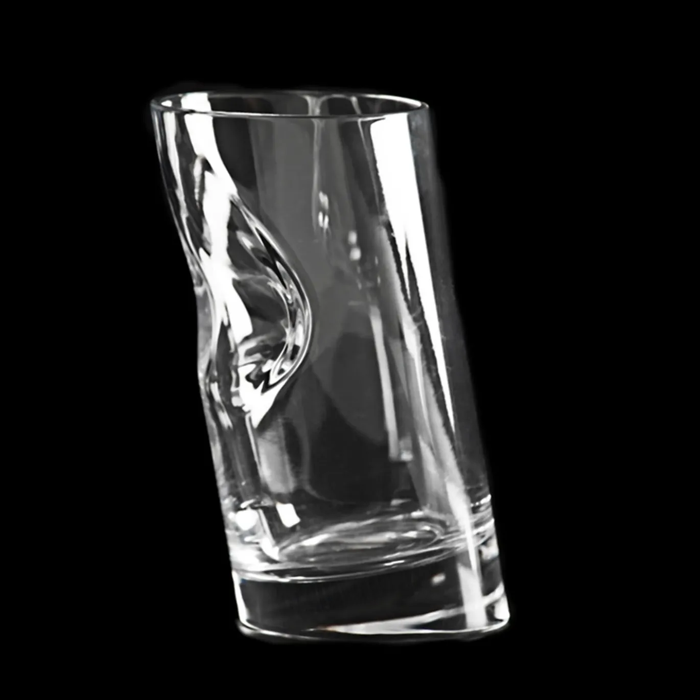 Set di 6 bicchieri da whisky in cristallo con tappo per ghiaccio di Angelo Mangiarotti