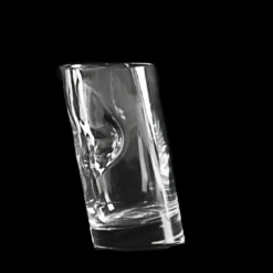 Set di 6 bicchieri da whisky in cristallo con tappo per ghiaccio di Angelo Mangiarotti