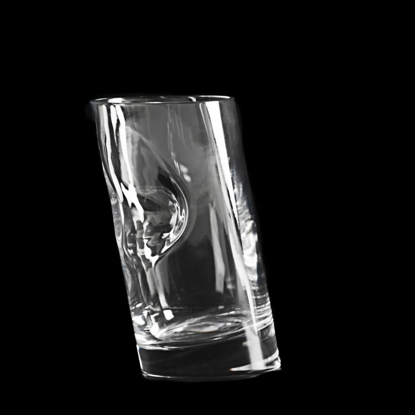 Set di 6 bicchieri da whisky in cristallo con tappo per ghiaccio di Angelo Mangiarotti