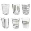 Set di 6 bicchieri di cristallo Bora