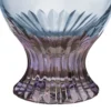 Set di 6 bicchieri dof Indaco in cristallo blu e ametista