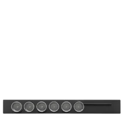 Set di 6 bicchieri Easy 06 con vassoio Linea 97 Black Graphite