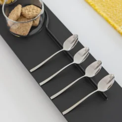 Set di 4 bicchieri Easy 06 con vassoio Linea 73 Black Graphite