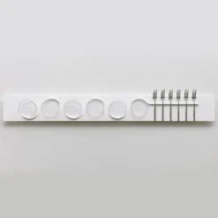 Set di 6 bicchieri Easy 06 con Vassoio Linea 97 White Sugar