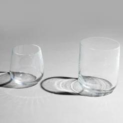 Set di 2 bicchieri grandi in cristallo Stilla Liquida di Federico Peri