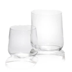 Set di 2 bicchieri grandi in cristallo Stilla Liquida di Federico Peri