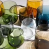 Set di 2 bicchieri grandi Stilla Liquida Verde Muschio Di Federico Peri