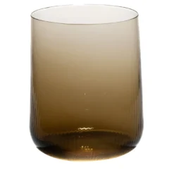Set di 2 bicchieri grandi Stilla Liquida Coffee Brown By Federico Peri