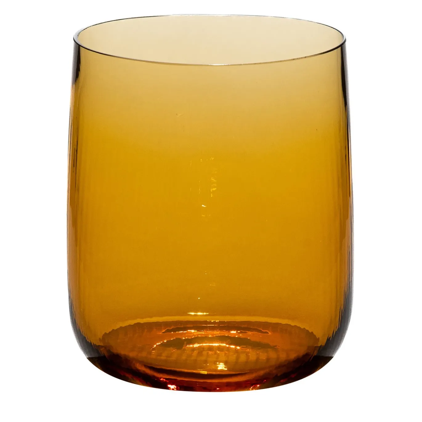 Set di 2 bicchieri grandi Stilla Liquida Giallo Ambra Di Federico Peri