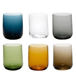 Set di 6 bicchieri grandi Stilla Liquida Multicolor di Federico Peri