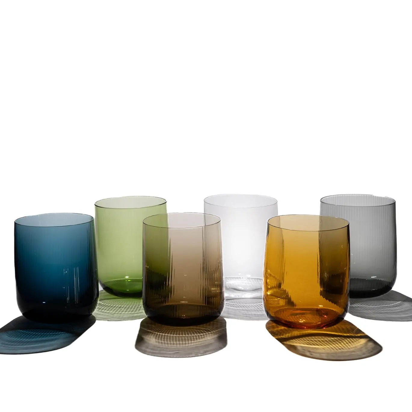 Set di 6 bicchieri grandi Stilla Liquida Multicolor di Federico Peri