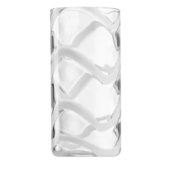 Set di 6 bicchieri highball Cyrcus Esse in vetro di Murano bianco e trasparente