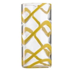Set di 6 bicchieri highball Cyrcus Esse in vetro di Murano giallo e trasparente