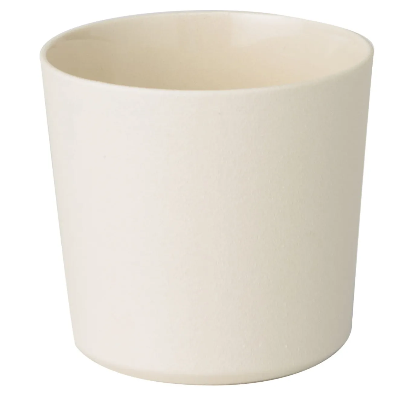 Set di 6 bicchieri in ceramica bianca