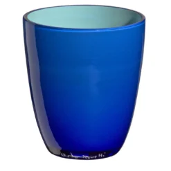 Set di 4 bicchieri in cristallo di Murano Pirus Blu