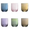 Set di 6 Bicchieri in Vetro Decorati a Mano Colorati Suite