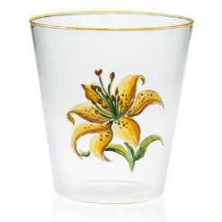 Set di 6 bicchieri Jardin Fleuri in vetro