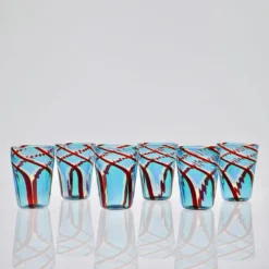 Set di 6 bicchieri Mezzo Ritorto in vetro