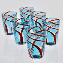 Set di 6 bicchieri Mezzo Ritorto in vetro