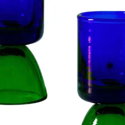 Set di 2 bicchierini da tequila blu