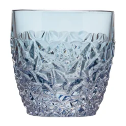 Set di 6 bicchieri Old Fashioned in cristallo azzurro