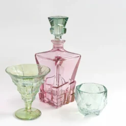 Set di 6 bicchieri Old Fashion in cristallo verde