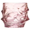Set di 6 bicchieri old fashion in cristallo rosa