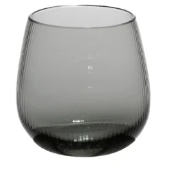 Set di 2 bicchieri piccoli Stilla Liquida Steel Gray Di Federico Peri
