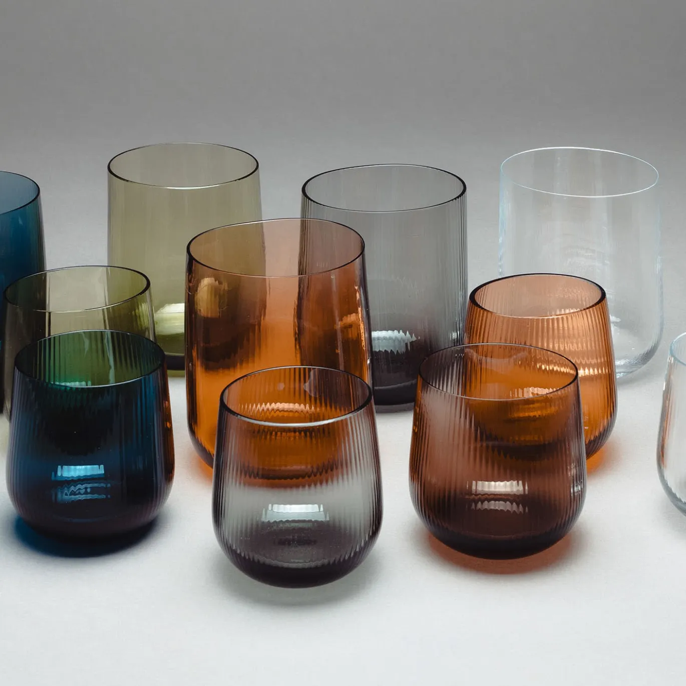 Set di 6 bicchieri piccoli Stilla Liquida Multicolor Di Federico Peri