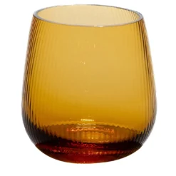 Set di 2 bicchieri piccoli Stilla Liquida Giallo Ambra Di Federico Peri
