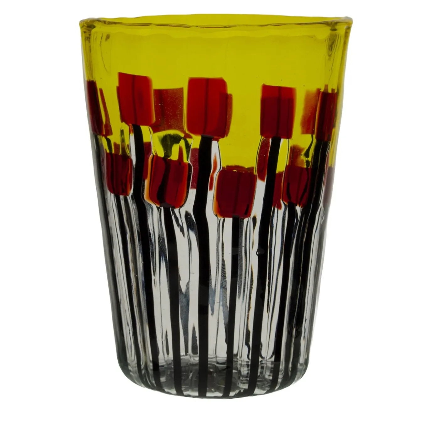 Set di 6 Bicchieri Poppy Field Sunrise in Vetro