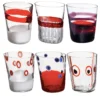 Set di 6 bicchieri rossi Bora N. 1
