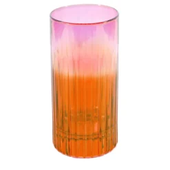 Set di 2 bicchieri tumbler alti rosso-rosa Domina