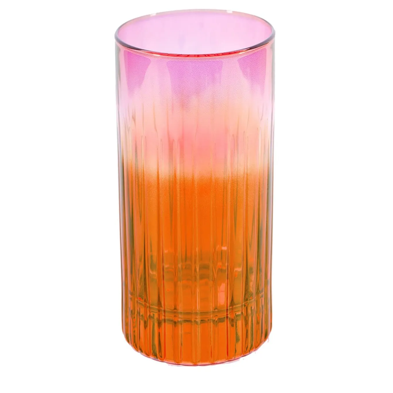 Set di 2 bicchieri tumbler alti rosso-rosa Domina