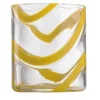 Set di 6 bicchieri tumbler Cyrcus Esse in vetro di Murano giallo e trasparente