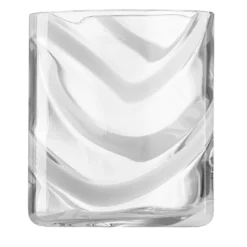 Set di 6 bicchieri tumbler Cyrcus Esse in vetro di Murano bianchi e trasparenti