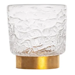 Set di 2 bicchieri Vera Acqua con anello dorato
