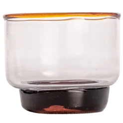 Set di 6 bicchieri Vera Whiskey con bordo in ambra