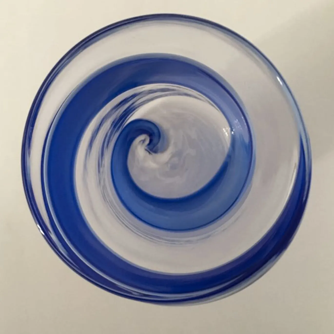 Set di 6 bicchieri Vortex in Blu/Blu Chiaro