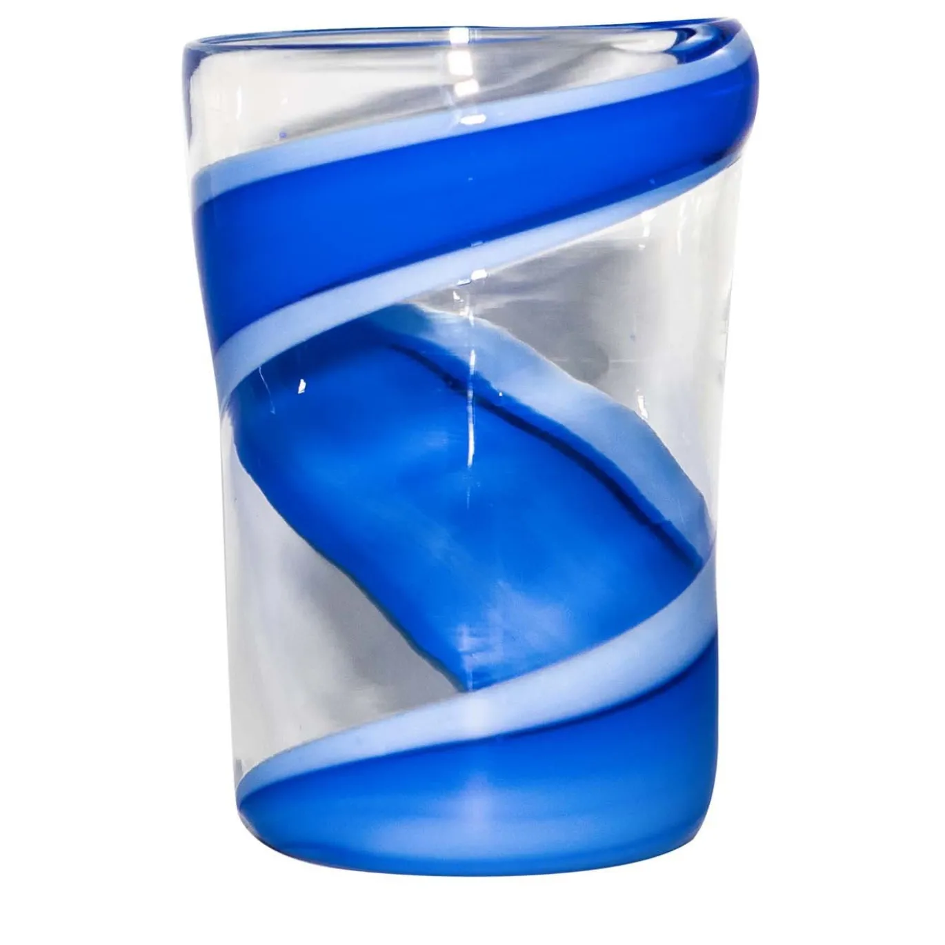 Set di 6 bicchieri Vortex in Blu/Blu Chiaro