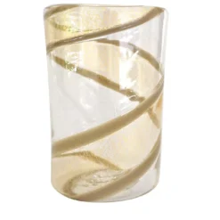 Set di 6 bicchieri Vortex in puro oro e grigio