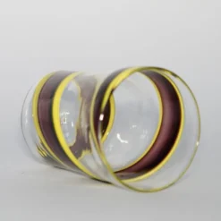 Set di 6 Bicchieri Vortex in Viola/Giallo