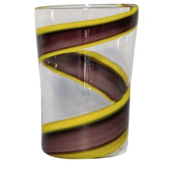 Set di 6 Bicchieri Vortex in Viola/Giallo