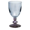 Set di 6 Calici da acqua Indaco in cristallo blu e ametista