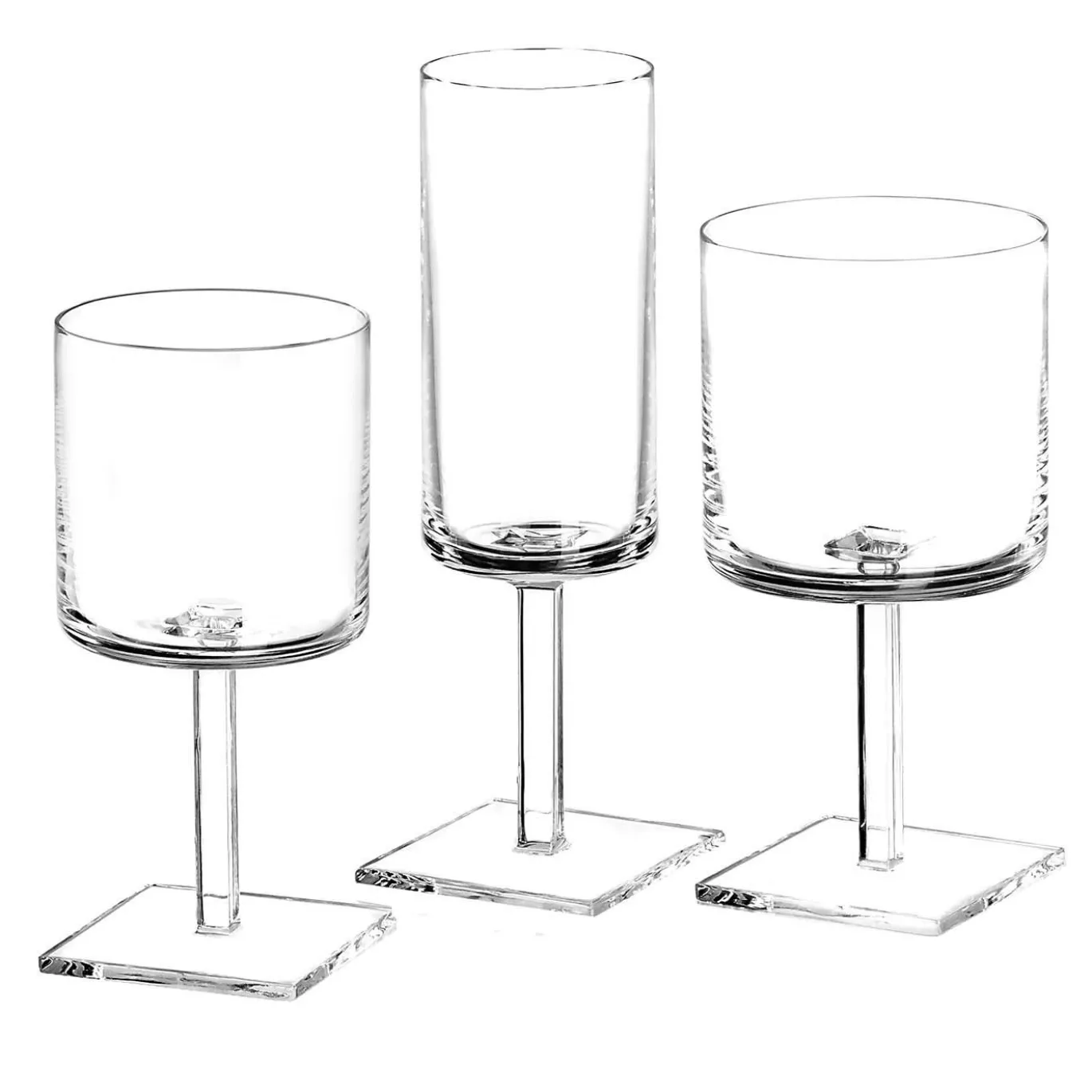 Set di 2 calici da acqua Laetitia di Michele De Lucchi con Alberto Nason