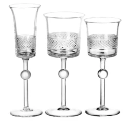 Set di 2 calici da champagne Diamond di Claire Le Sage