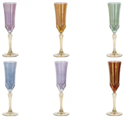 Set di 6 calici da champagne Doge