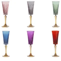 Set di 6 calici da champagne Domina