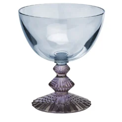 Set di 6 calici da champagne Indaco in cristallo Blu e ametista