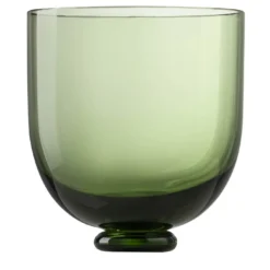 Set di 6 calici da vino Fungo in vetro di Murano verde